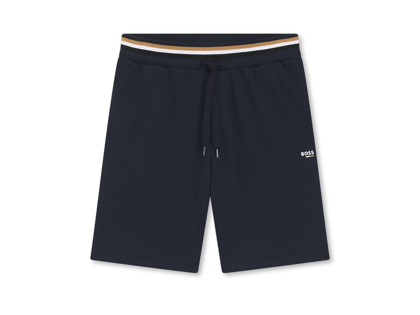 Мужские шорты Hugo Boss Cotton Mid-Rise Iconic, цвет: Тёмный синий — фото 5