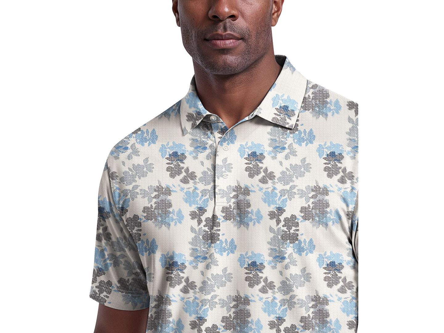 Мужское поло PGA TOUR Short-Sleeve Polo Shirt, цвет: Яркий белый — фото 3