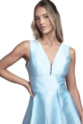coast blue bridesmaid dresses Brittany Platinum Chiffon Bridesmaid Dress