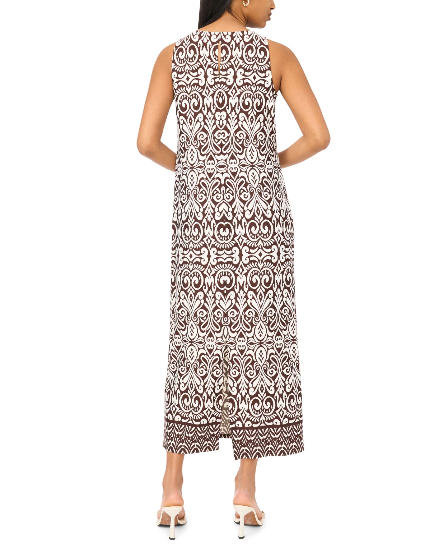 Женское платье MSK Keyhole Back Maxi, цвет: Кофейный — фото 4