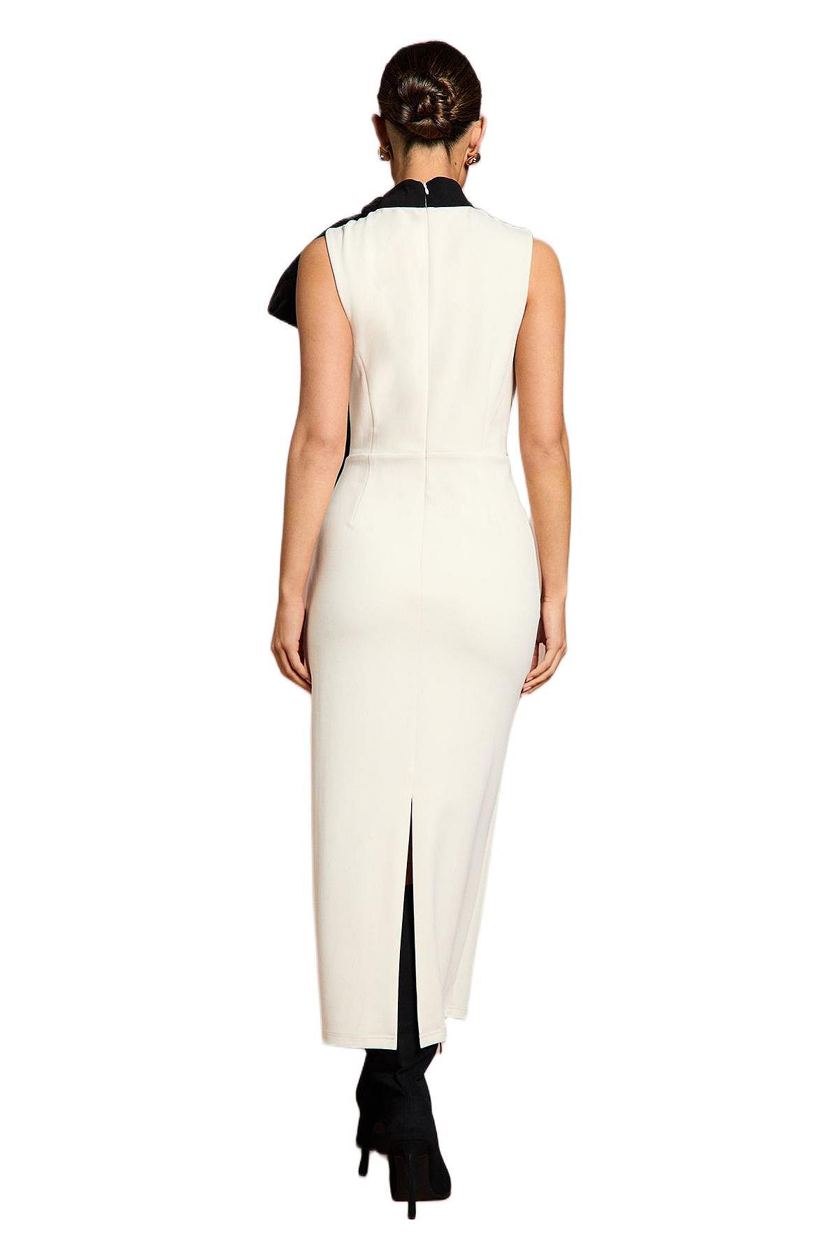 Coast Women's Organza Pussybow Column Midi Dress view 6 — MAYCSS fashion products