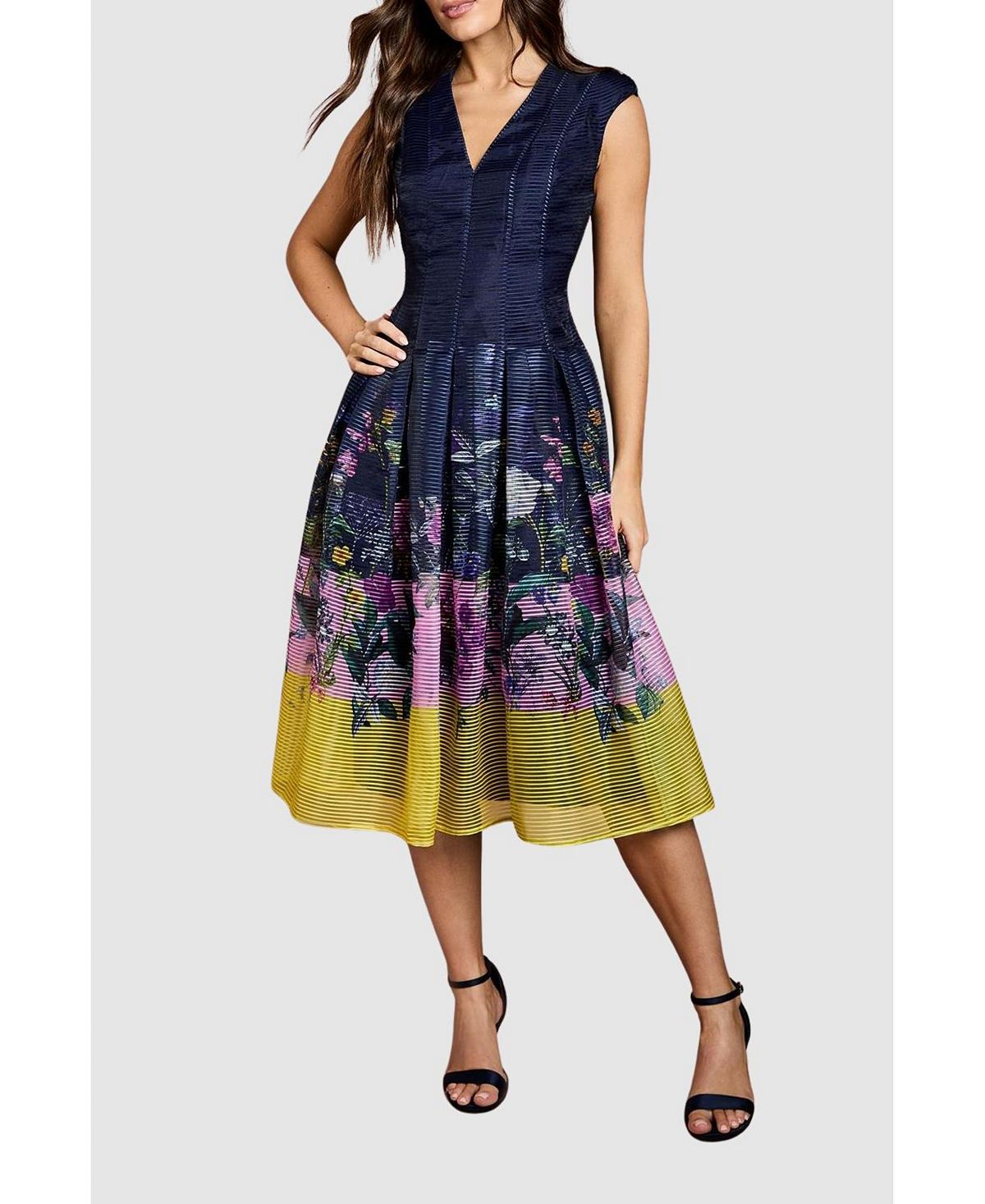 Coast Women's Burnout Drop Waist Midi Dress view 5 — MAYCSS fashion products
