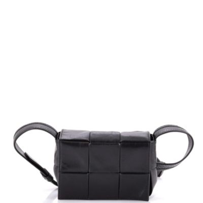 Candy Cassette Crossbody Bag Maxi Intrecciato Leather