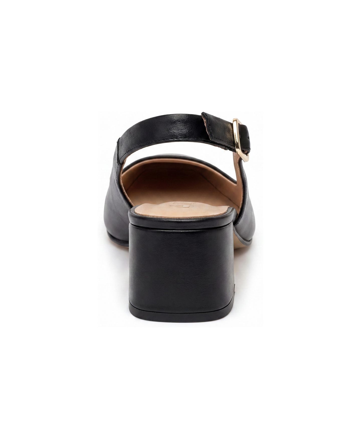 Женские туфли Menina Step Pia Leather Slingback, цвет: Чёрный — фото 3