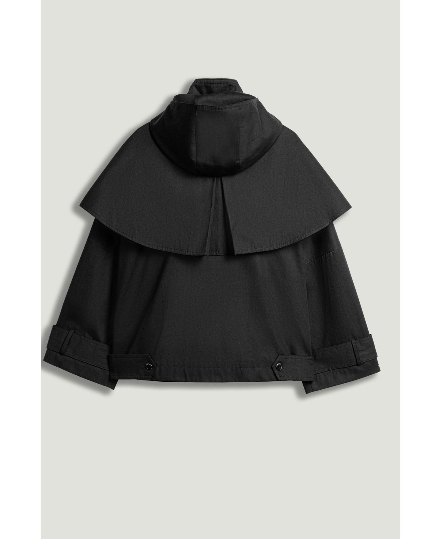 Women's Hooded Short Trench Jacket