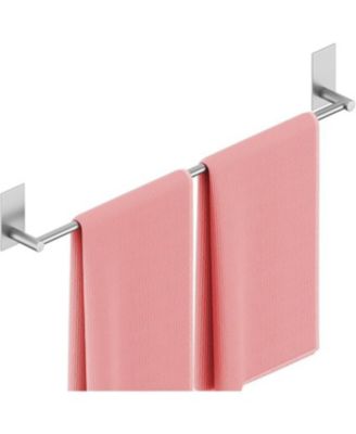 Self Adhesive Bathroom Towel Bar, No Drill Towel Bar 24-Inch for Bathroom Towel Hangers Stick on Sticky Towel Holder Stainless Steel Rustproof