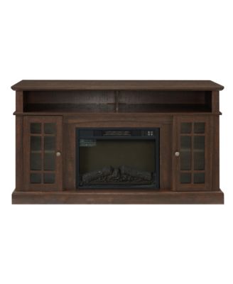 Storage Cabinet with 23" Electric Fireplace TV Stand
