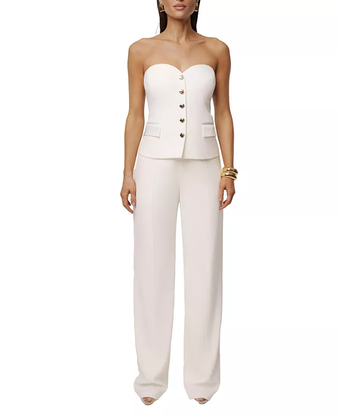 Women's Button Front Vest - thumbnail 3