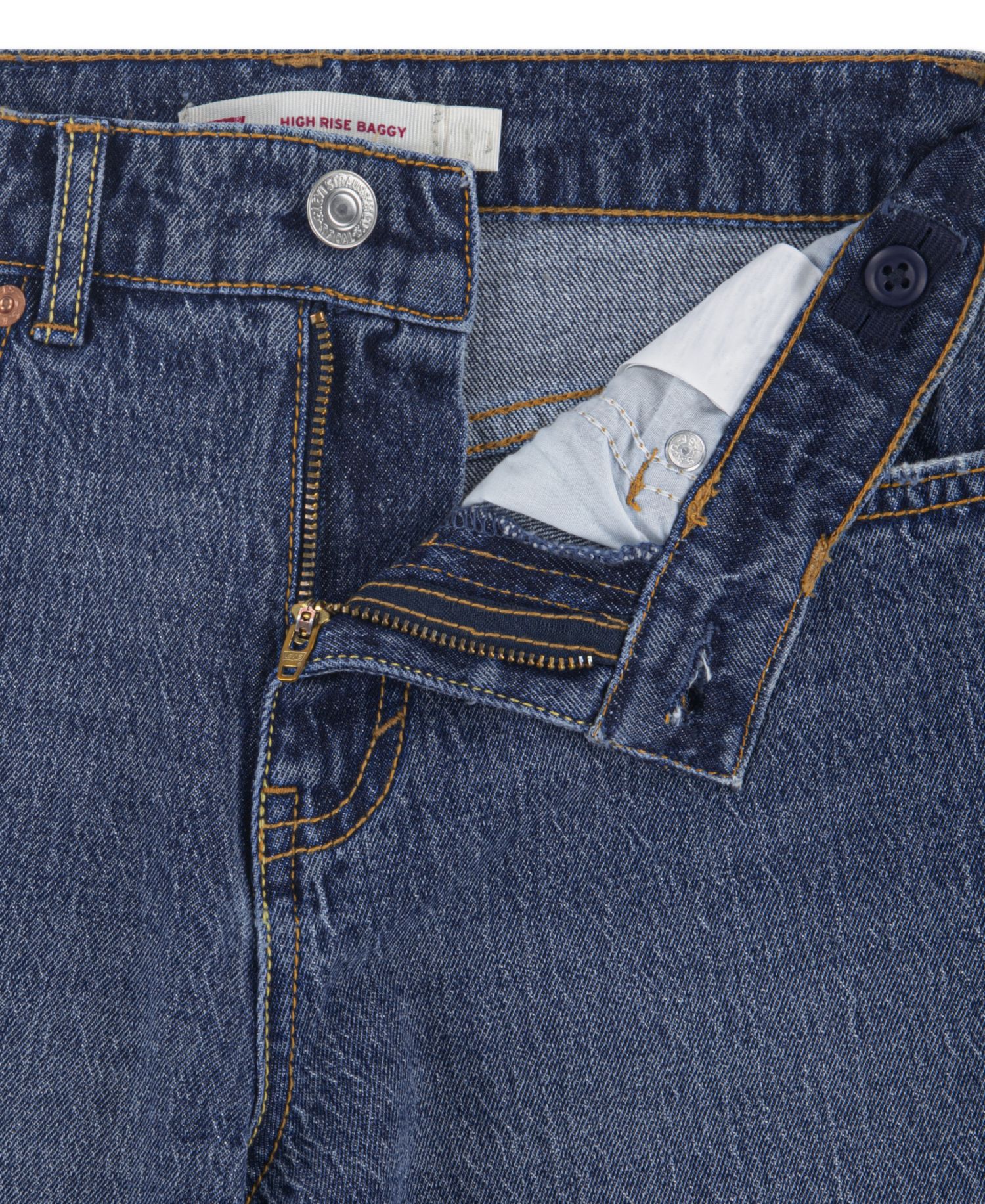 Girls' 7-16 High Rise Baggy Jeans