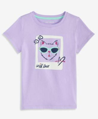 Toddler Girls' 12M-5T Selfie Cat T-Shirt