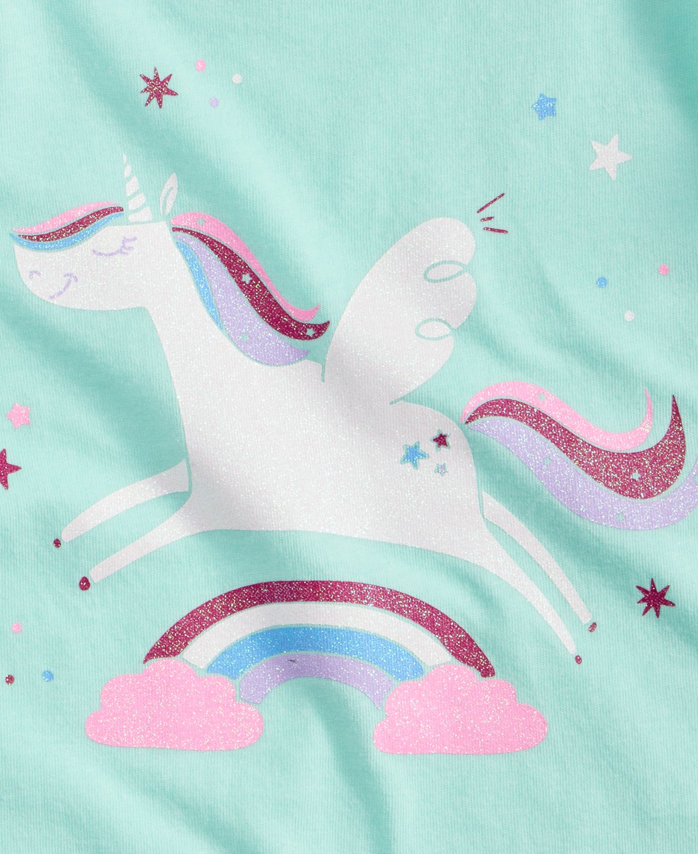 Футболка Epic Threads Unicorn T-Shirt для девочек-малышей, цвет: Зелёный — фото 3