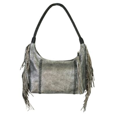 Fringe Leather Hobo Bag