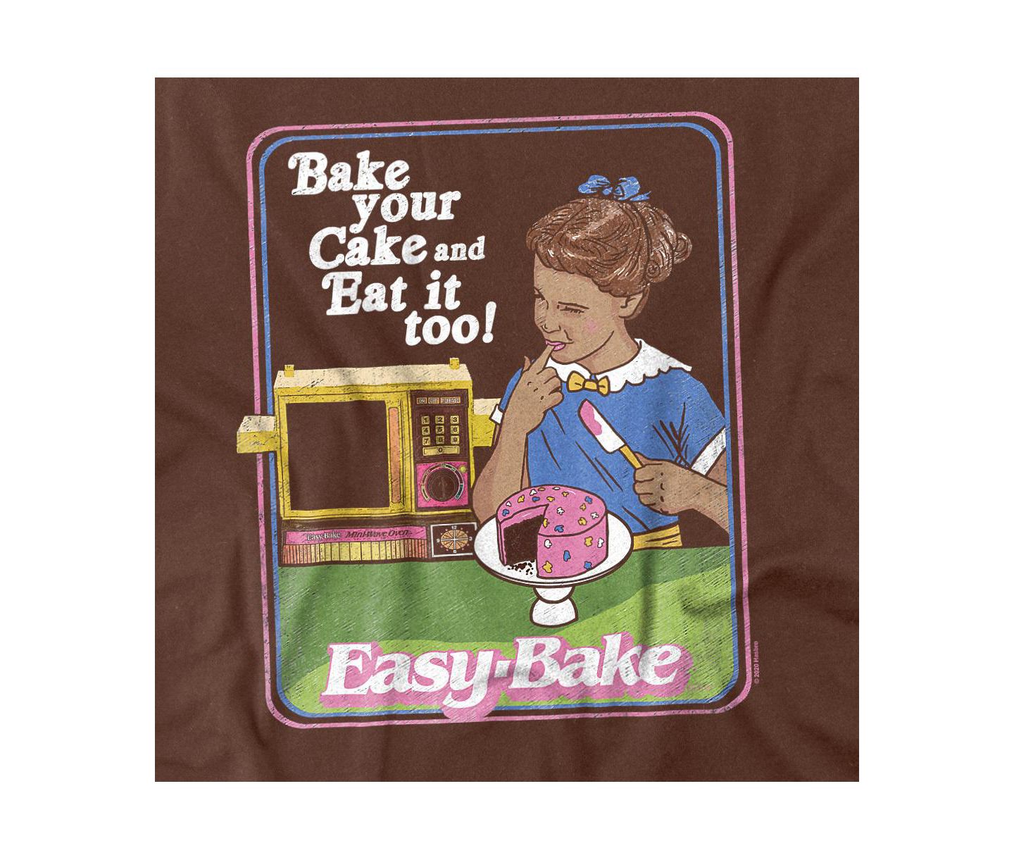 Мужская футболка Hasbro+ + Easy Bake Oven Bake Your Cake, цвет: Кофейный — фото 3