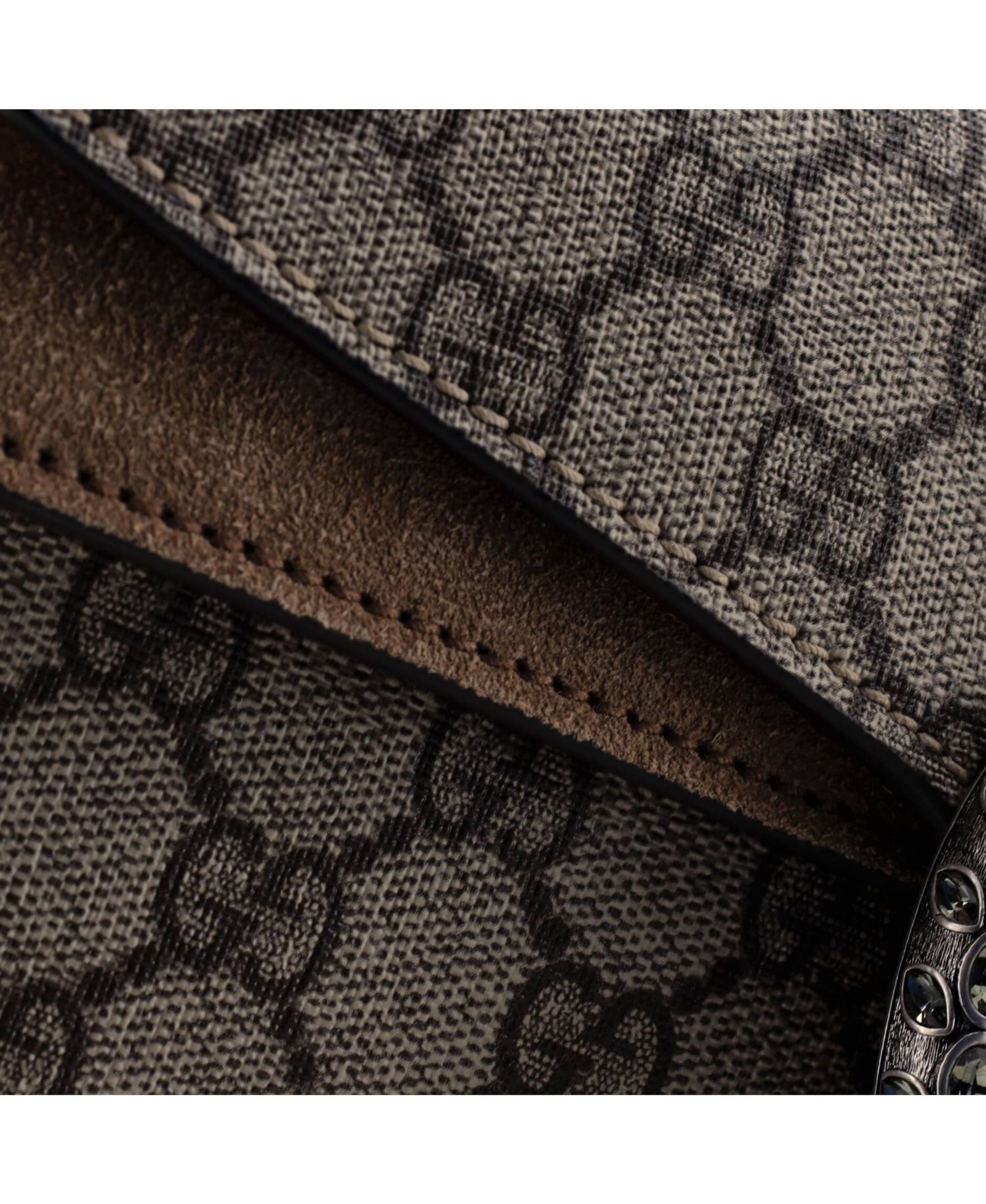 Small Dionysus Bag GG Coated Canvas with Crystal Embellished Metal