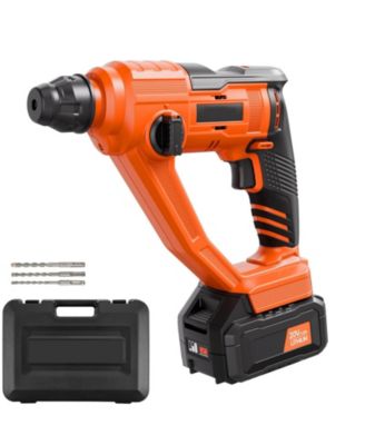 20V Cordless SDS-Plus Rotary Hammer Drill,  Capacity, 2 Functions, 1000 RPM, 5100 BPM, Battery & Charger Included