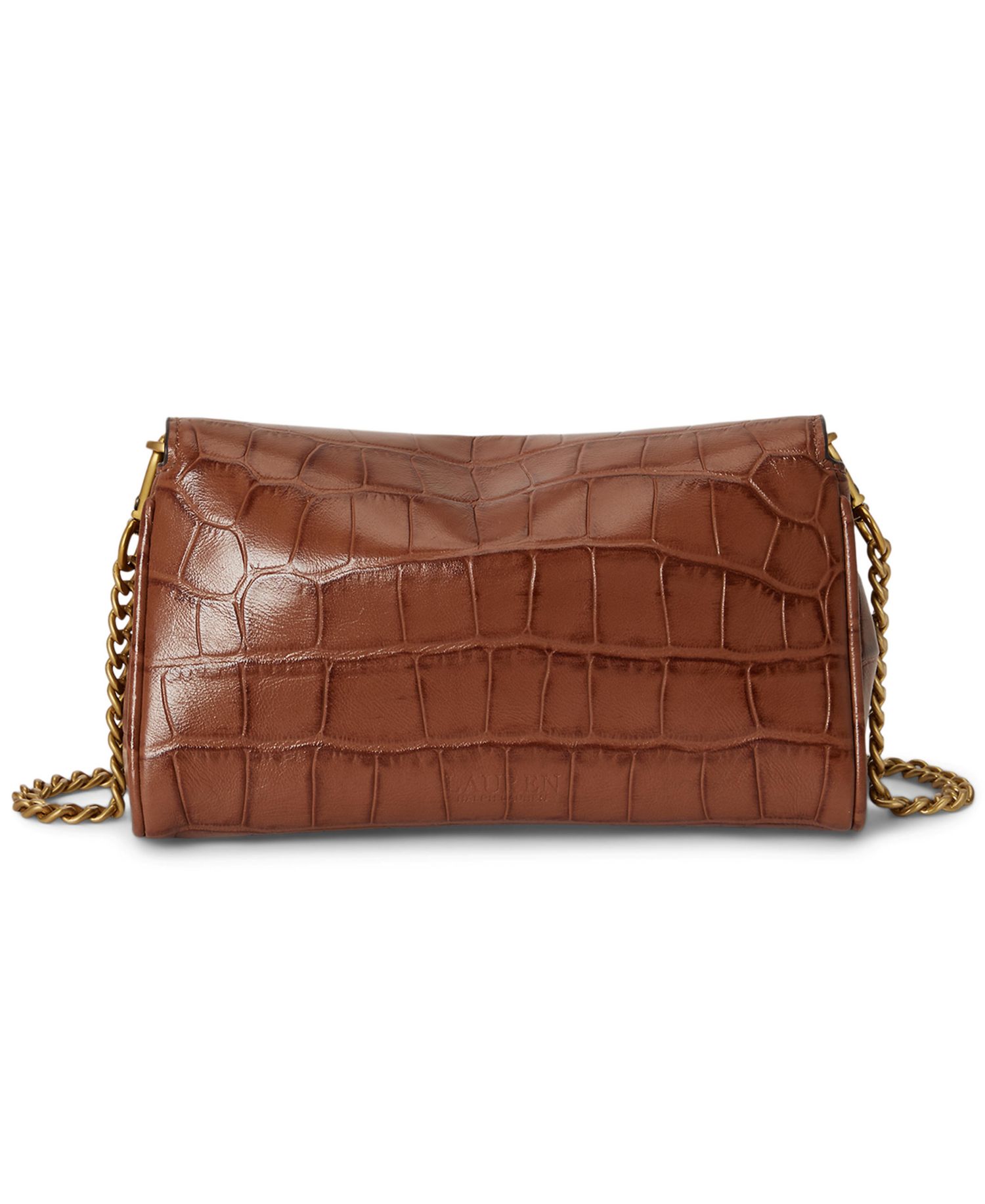 Croc-Embossed Mini Crossbody Bag