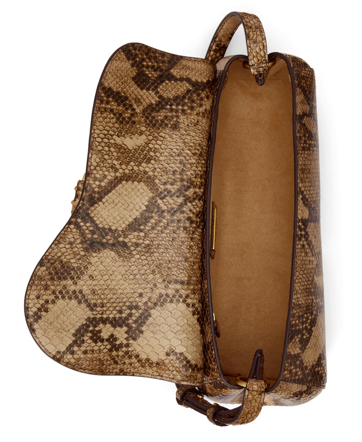 Tasha Embossed Leather East-West Small Shoulder Bag