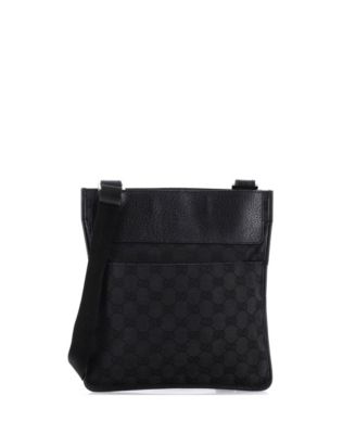 Small Vintage Web Crossbody Bag GG Canvas with Leather