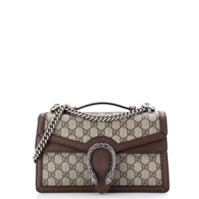Small Dionysus Top Handle Chain Bag GG Coated Canvas