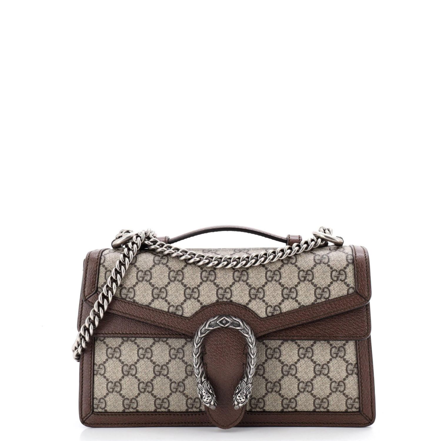 Small Dionysus Top Handle Chain Bag GG Coated Canvas
