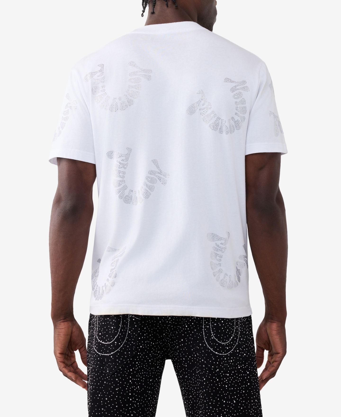 Мужская футболка True Religion Regular-Fit, цвет: Оптический белый — фото 3
