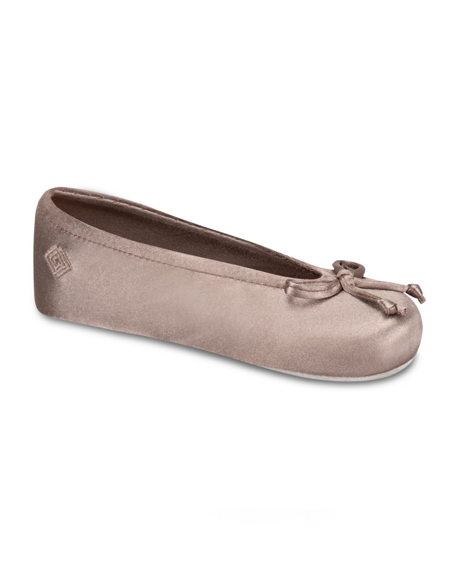 Women's Satin Ballerina Slippers with Bow