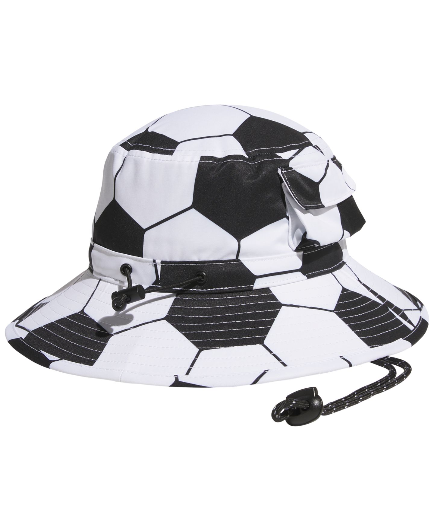 Мужской головной убор adidas Soccer Ball Boonie Hat, цвет: Чёрный / Белый — фото 2