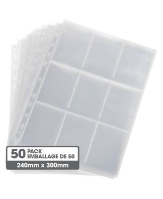 9 - Pocket Trading Card Binder Sleeves (50 Pack)