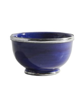 Moroccan Silver Rimmed Bowl