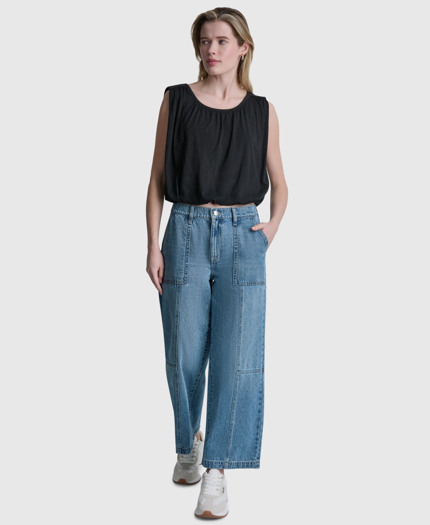Women's Sleeveless Bubble Top