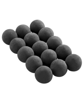 Ceramic Fire Balls 3 in Round 15 Pack Long Lasting Fire Pit Stones