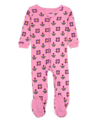 Toddler Girls Matching Family One-Piece Cotton Sleep 'n Play Footed Pajamas - Cute and Playful Prints
