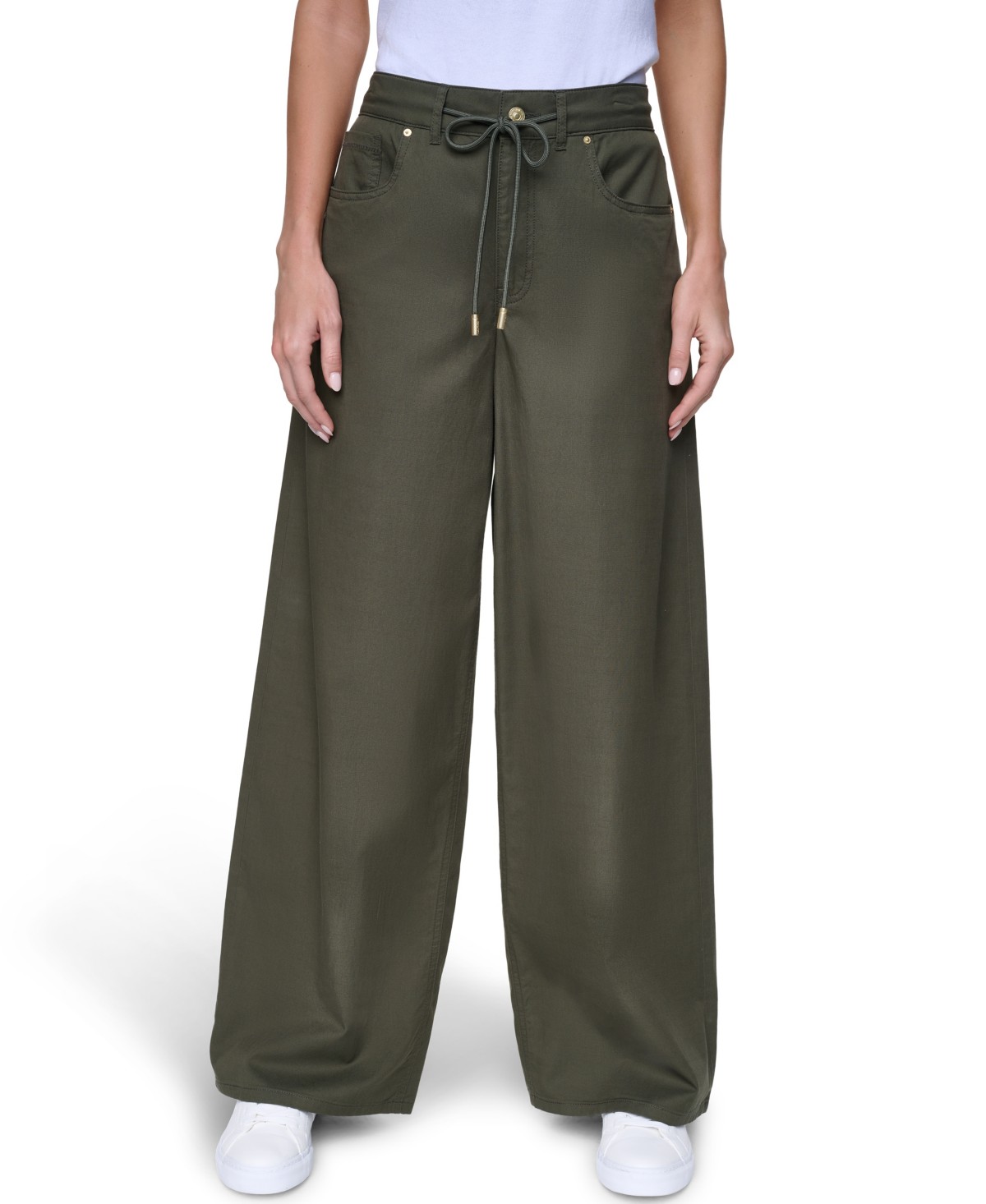 Женские Nautica Women's Cotton-Blend Drawstring Relaxed-Fit Pants — фото 2