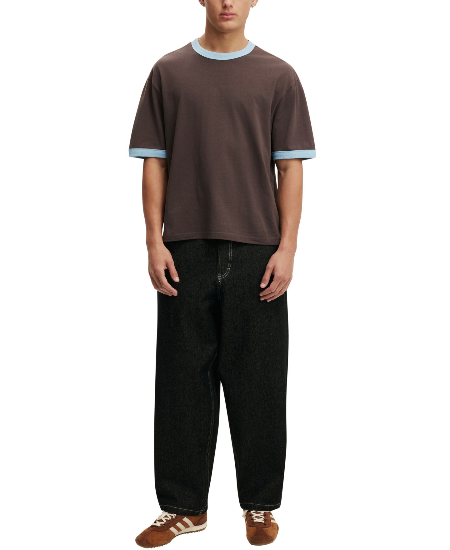 Мужские джинсы COTTON ON Baggy Skater Jean, цвет: Чёрный — фото 2