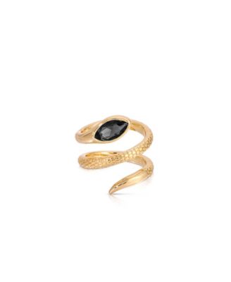 18k Gold-Tone Marquise Coiled Ring