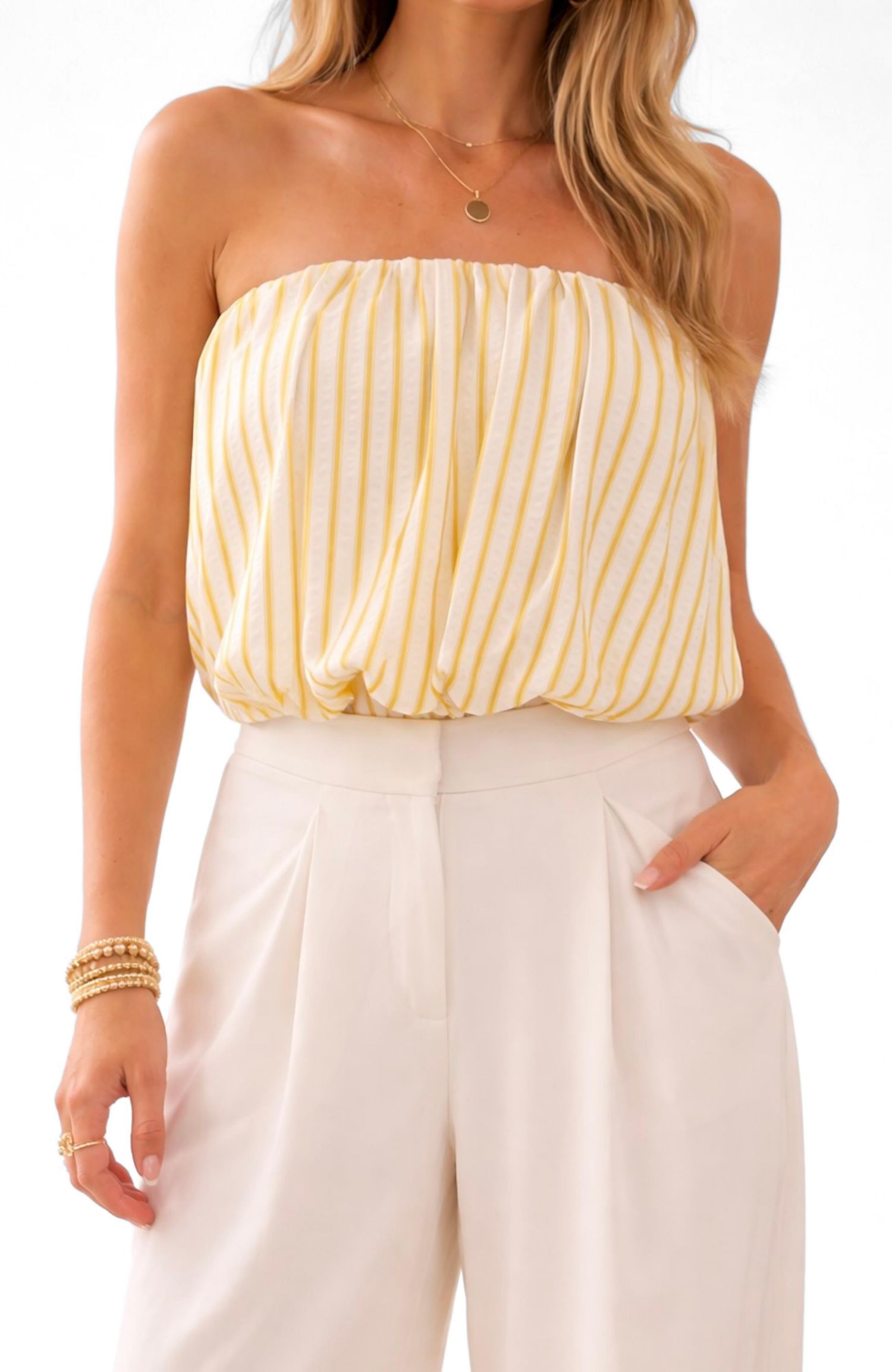 Women's BISHOP + YOUNG Serene Bubble Stripes Top