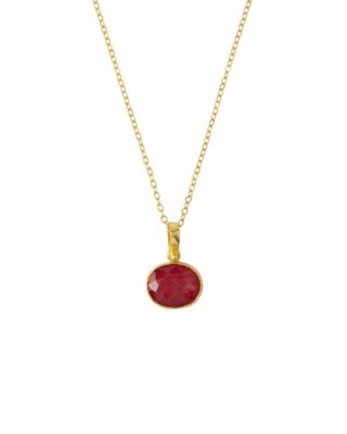 Siena Pendant Necklace - Ruby 113$