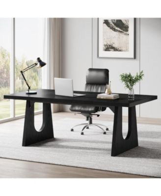 70.86-Inch Office Computer Desk, Modern Simple Style Rectangle Writing Table for Home Office