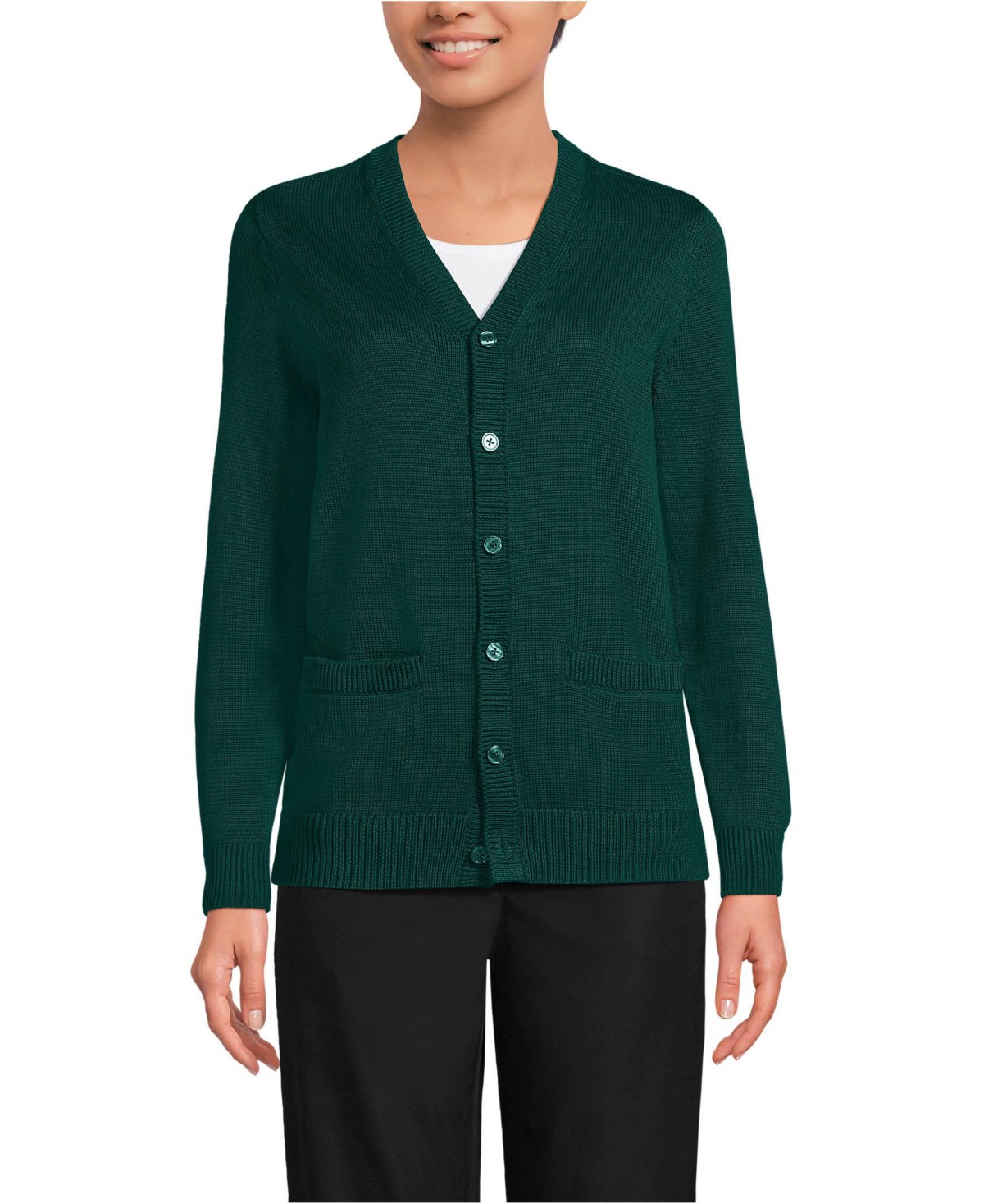 Мужские Lands' End Men's Adult Legacy Varsity Cardigan — фото 1
