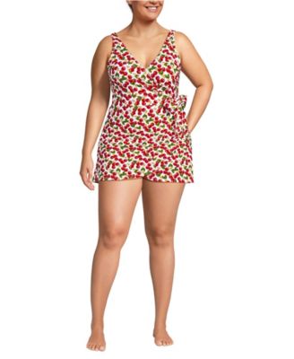 Women's Side Tie Mini Swim Dress Swimsuit