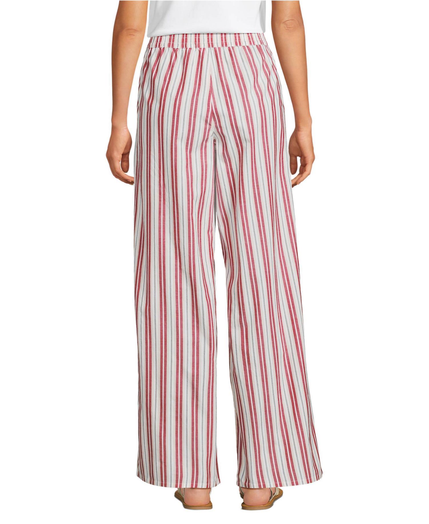 Women's Poplin High Rise Extra Wide Leg Pants