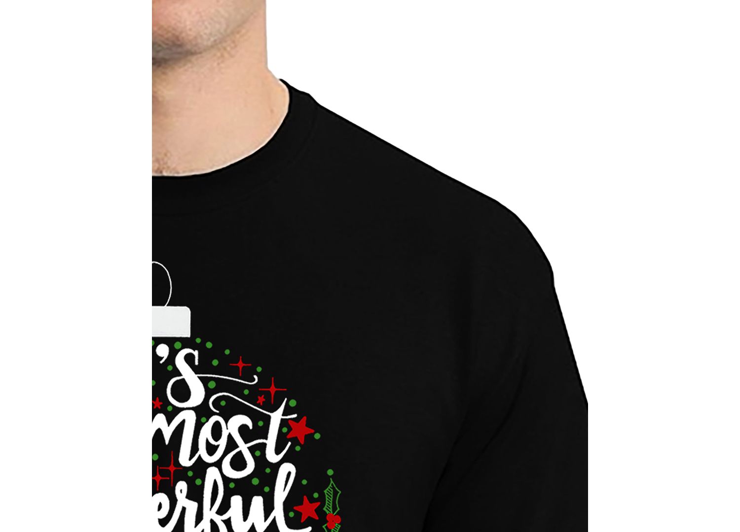 Men's Christmas Ornament Word Art T-Shirt