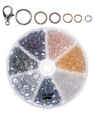 1014pcs Open Jump Rings Lobster Clasps Jewelry Making 6 sizes