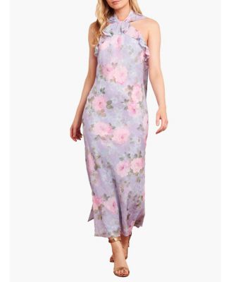 Women's Camille's Garden Halter Neck Ankle Gown