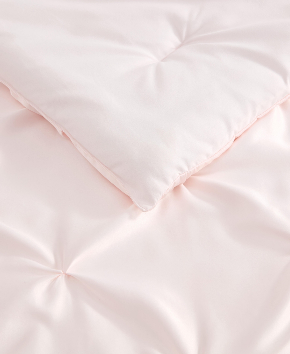 Laura Ashley Pintuck Solid Satin 3-Pc. Comforter Set
