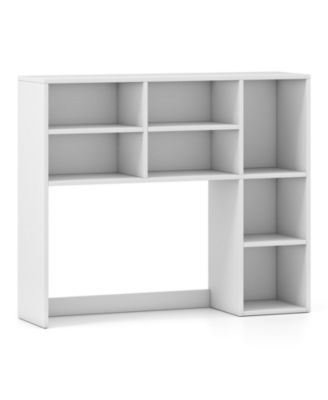 Desktop Bookshelf with 7 Cubbies and 3 Adjustable Shelves