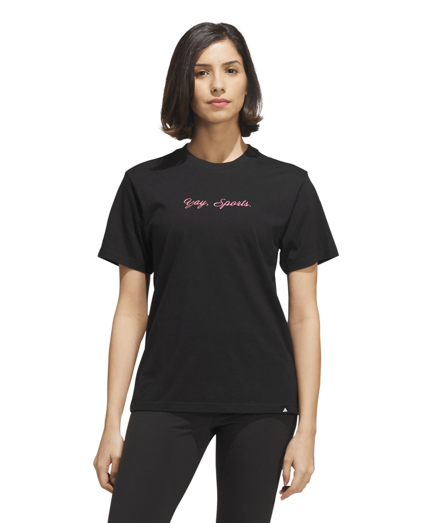 Women's Sports Graphic Crewneck Cotton T-Shirt