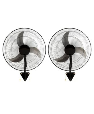 20 Inch Wall Mount Fan 2-Pack Oscillating 4000 CFM Industrial