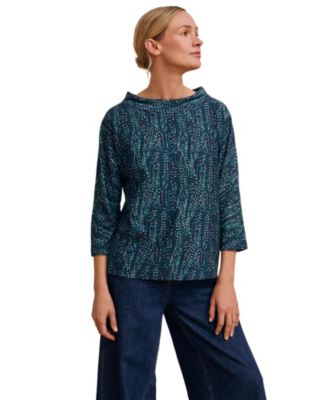 Women's Cotton Blend Collared T-Shirt