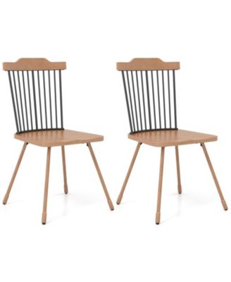 Set of 2 Contemporary Accent Chair with Rubber Wood Frame, Armrests and Legs for Home Decor